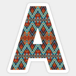 Letter A- boho design Sticker